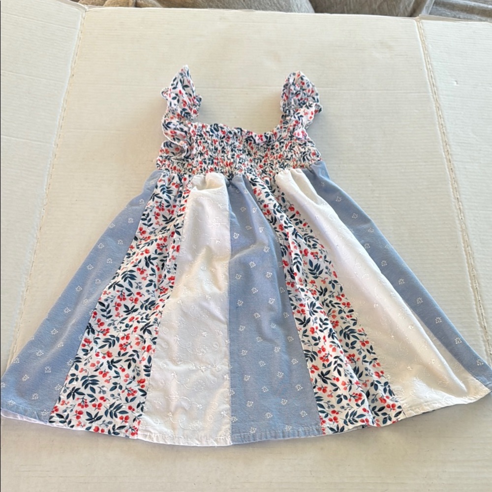 Penelope Mack Sundress Features a Smocked Top w/Ruffle Sleeve and 4 patterns. 4T - Picture 5 of 8